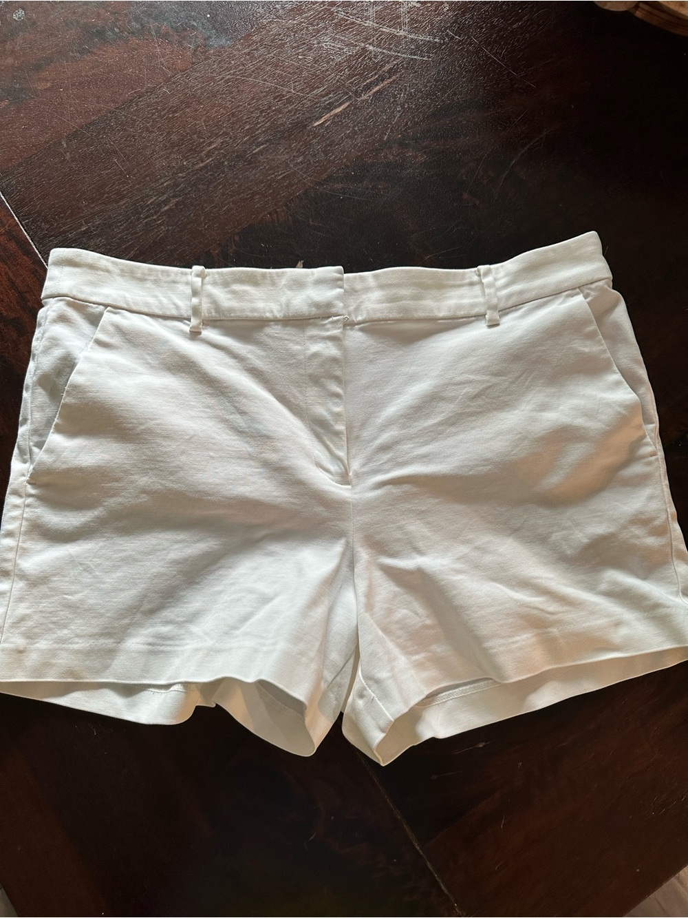 LOFT White Riviera Shorts 12